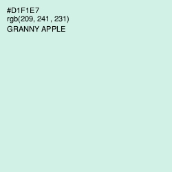 #D1F1E7 - Granny Apple Color Image